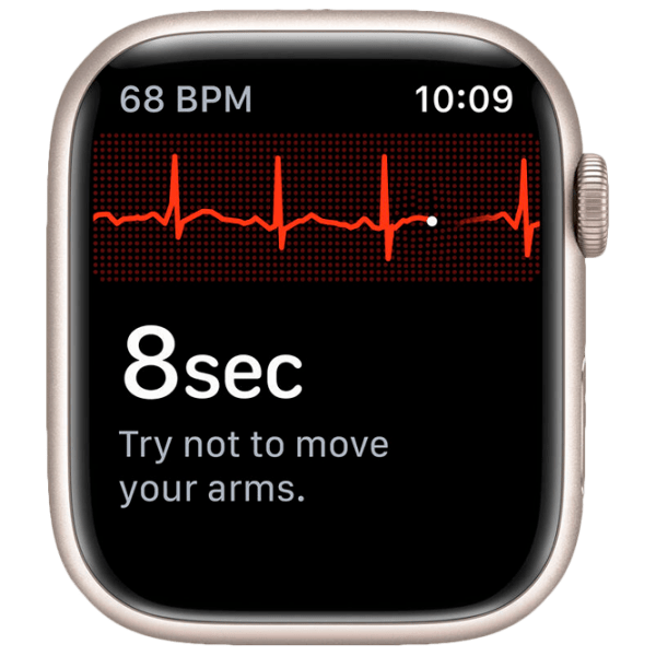 Ceas inteligent Apple Watch Series 7 (MKN63WB/ A) Starlight Khaki, Starlight Sport | 45 mm | Aluminiu/ Fluoroelastomer
| MKN63WB/ A photo 4