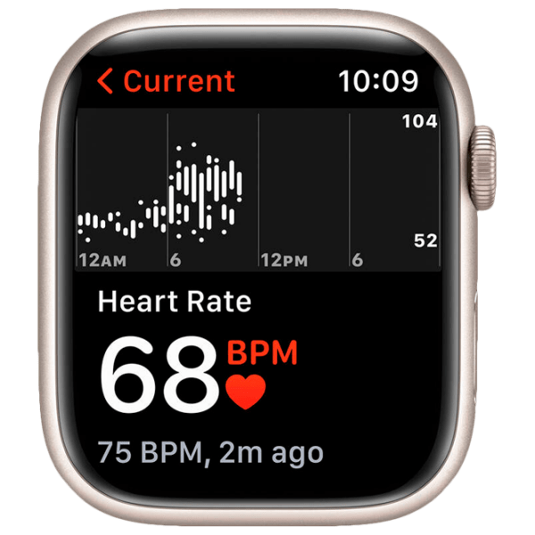Ceas inteligent Apple Watch Series 7 (MKN63WB/ A) Starlight Khaki, Starlight Sport | 45 mm | Aluminiu/ Fluoroelastomer
| MKN63WB/ A photo 5