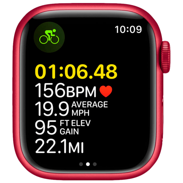 Ceas inteligent Apple Watch Series 7 (MKN23WB/ A) PRODUCT RED, PRODUCT RED Sport | 41 mm | Aluminiu/ Fluoroelastomer
| MKN23WB/ A photo 6