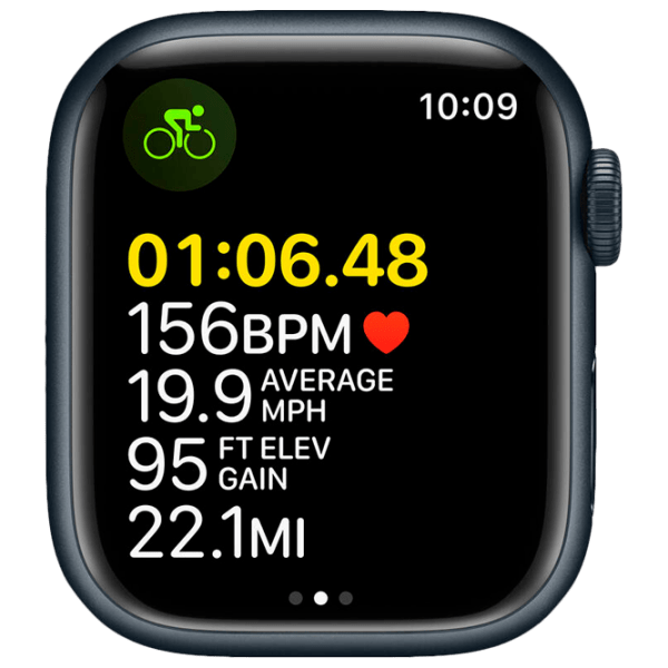 Ceas inteligent Apple Watch Series 7 (MKMX3WB/ A) Midnight Black, Midnight Sport | 41 mm | Aluminiu/ Fluoroelastomer
| MKMX3WB/ A photo 6