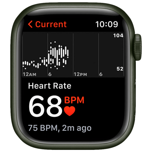 Ceas inteligent Apple Watch Series 7 (MKN03WB/ A) Green, Clover Sport | 41 mm | Aluminiu/ Fluoroelastomer
| MKN03WB/ A photo 5