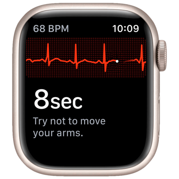 Ceas inteligent Apple Watch Series 7 (MKMY3WB/ A) Starlight Khaki, Starlight Sport | 41 mm | Aluminiu/ Fluoroelastomer
| MKMY3WB/ A photo 3