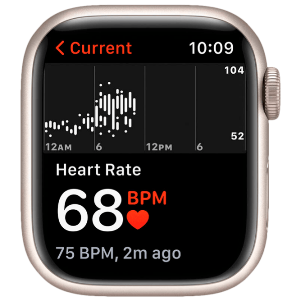 Ceas inteligent Apple Watch Series 7 (MKMY3WB/ A) Starlight Khaki, Starlight Sport | 41 mm | Aluminiu/ Fluoroelastomer
| MKMY3WB/ A photo 5