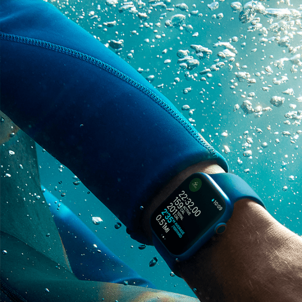 Умные часы Apple Watch Series 7 (MKN13WB/ A) Синий, Abyss Blue Sport | 41 мм | Алюминий/ Фторэластомер
| MKN13WB/ A photo 6