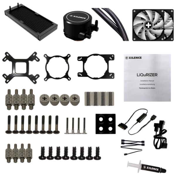 Вентилятор для корпуса Xilence LQ240 RGB Черный  photo 7
