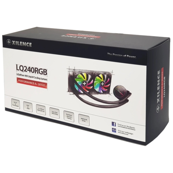 Вентилятор для корпуса Xilence LQ240 RGB Черный  photo 9