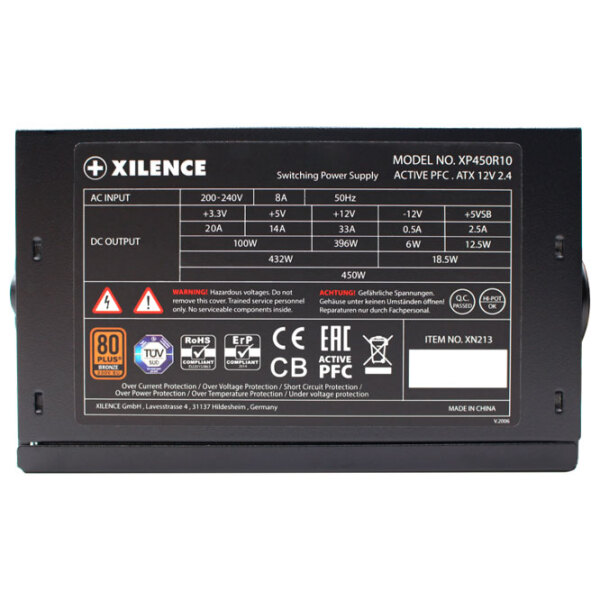 Блок питания Xilence XP450R10 450 Вт Черный  photo 5