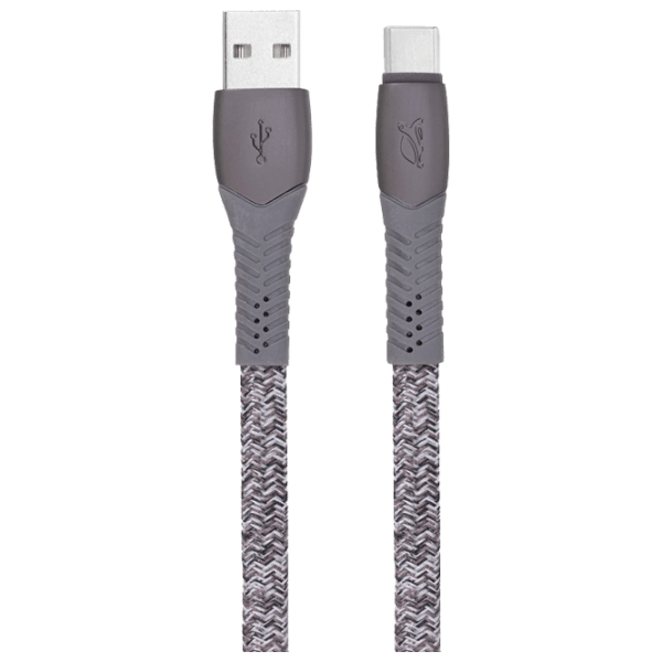 Cablu pentru telefon RivaCase PS6102 USB Type-A/ USB Type-C Gray  photo 1