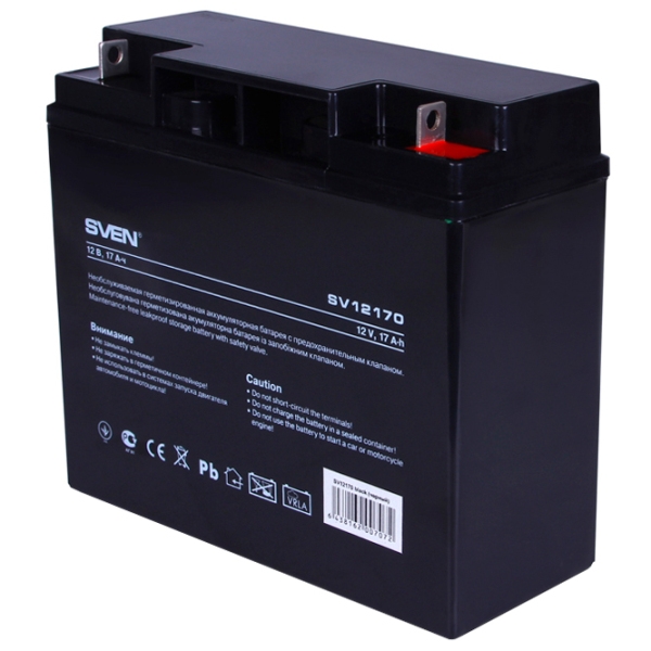 Acumulator pentru UPS Sven SV12170 12 V 17 Ah Black  photo 3