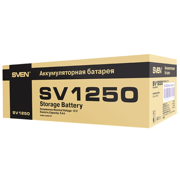 Аккумуляторная батарея для ИБП Sven SV1250 12 В 5 Ач Черный  photo 4