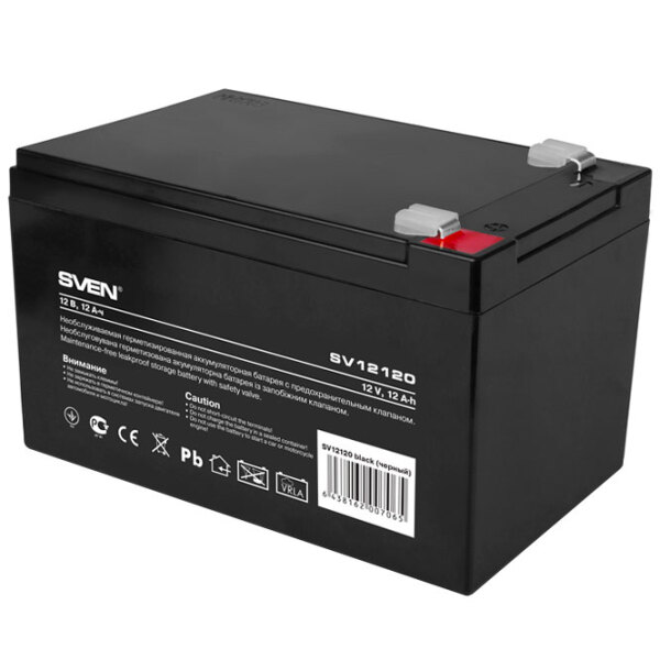 Acumulator pentru UPS Sven SV12120 12 V 12 Ah Black  photo 3