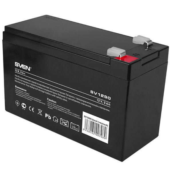 Acumulator pentru UPS Sven SV1290 12 V 9 Ah Black  photo 3