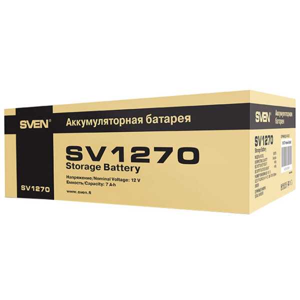 Acumulator pentru UPS Sven SV1270 12 V 7 Ah Black  photo 4
