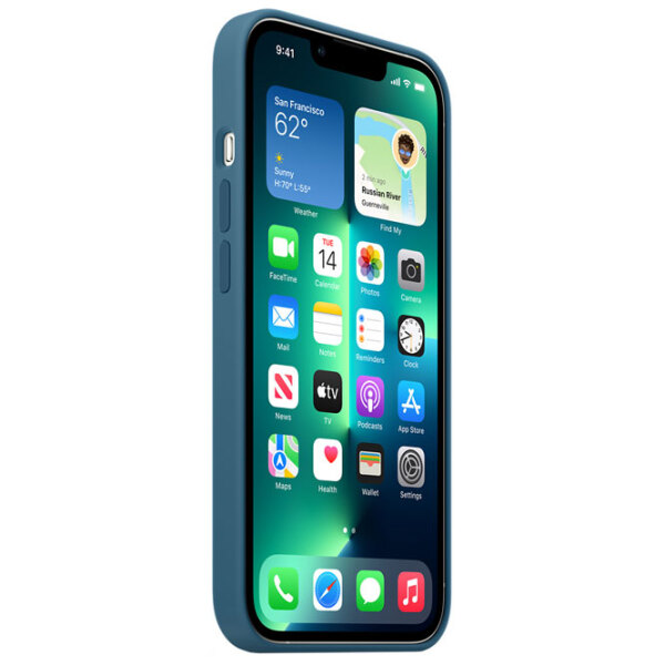 Husă pentru smartphone Apple iPhone 13 Pro Max (MM2Q3ZM/ A) Jay Blue Apple, TPU, Back photo 4