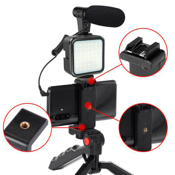 Штатив Platinet PMVG 4in1 Черный USB Type C / Черный photo 3