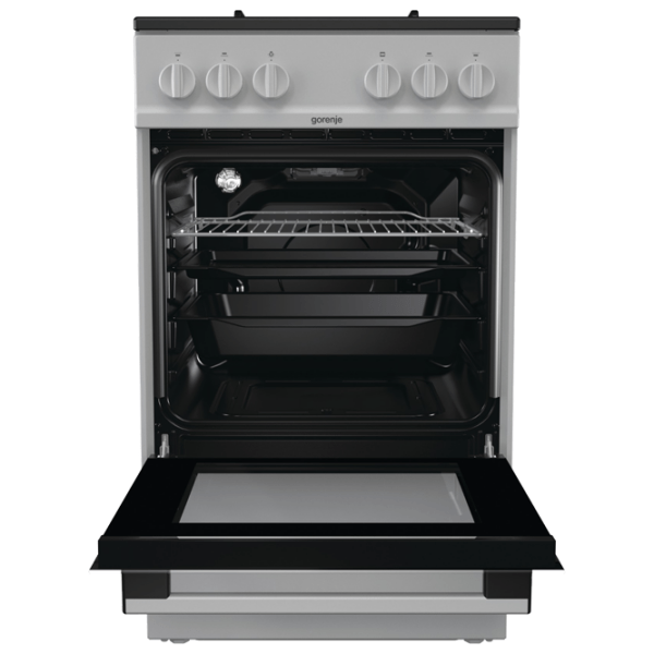Aragaz Gorenje G5111SJ Silver Tipul plitei: Pe gaz, 70 l, Tipul cuptorului: Pe gaz photo 4