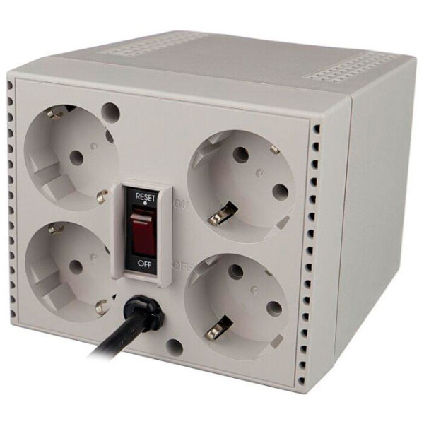Стабилизатор напряжения PowerCom TCA-2000 (1000/ 2000) Белый  photo 2