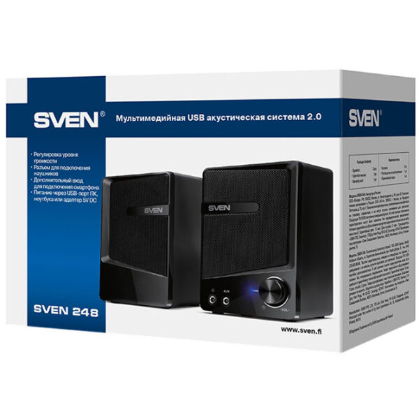 Sistem audio Sven 248 Black  photo 3