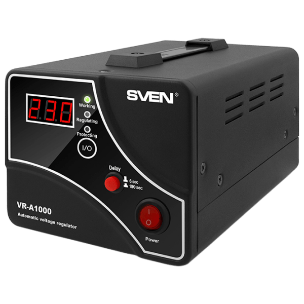 ИБП Sven VR-A1000 (600/ 1000) Черный  photo 1