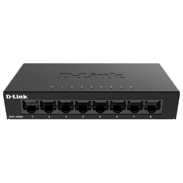 Switch D-Link DGS-1008D/ K2A Черный 16 Гбит/ с photo 1