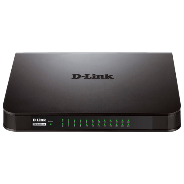 Коммутатор D-Link DES-1024A Черный 4.8 Гбит/с photo 1