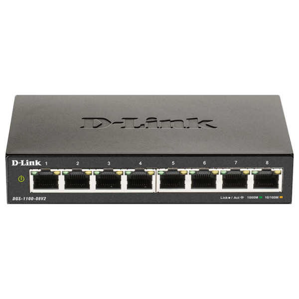 Switch D-Link DGS-1100-08V2/ A1A Черный 16 Гбит/ с photo 1