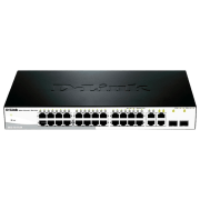Switch D-Link DES-1210-28/ C1A Black 12.8 Gbit/ s