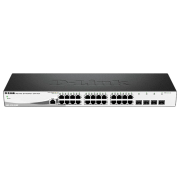 Switch D-Link DGS-1210-28/ ME/ A2B Black 56 Gbit/ s