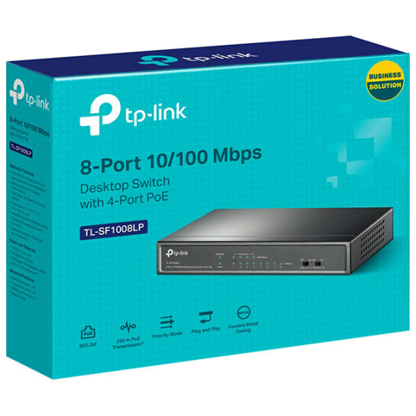Switch TP-Link TL-SF1008LP Black 1.6 Gbit/ s photo 3