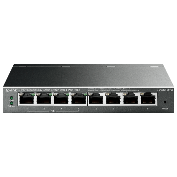 PoE Switch TP-Link TL-SG108PE Black 16 Gbit/ s photo 1