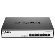 Switch D-Link DES-1008P+/ A1A Черный 1.6 Гбит/ с