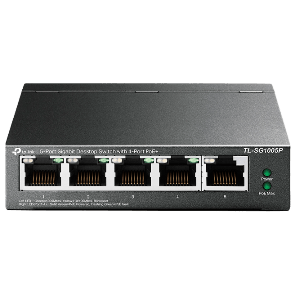 Switch TP-Link TL-SG1005P Black 10 Gbit/ s photo 1