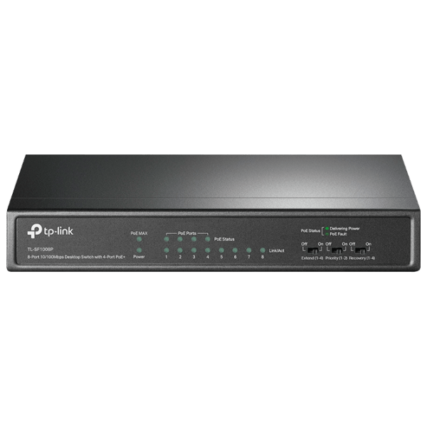 Switch TP-Link TL-SF1008P Black  photo 1