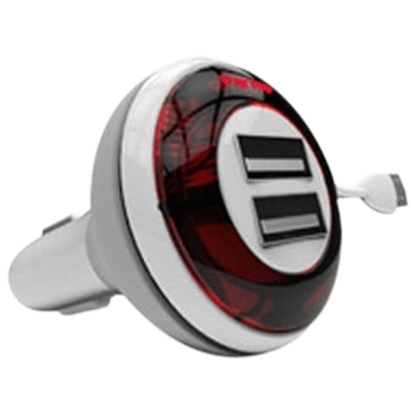Încărcător auto CRAVE DCDU-06CB (15 W) White 2.4 A / White photo 1
