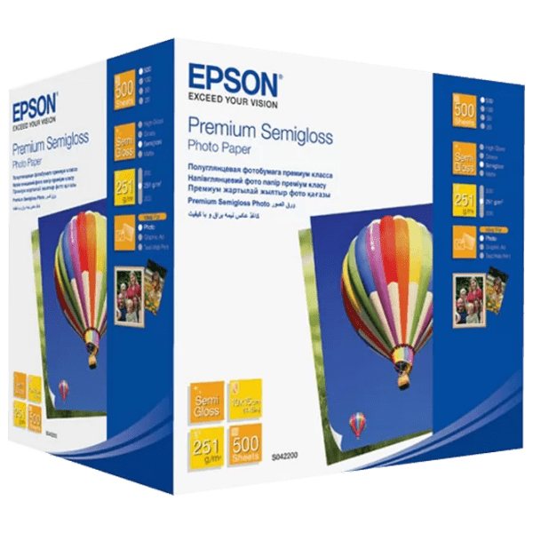 Фотобумага для принтеров Струйный Epson Premium Semigloss Photo Paper 251 г/ м² (500 листов) Белый Полуглянец photo 1