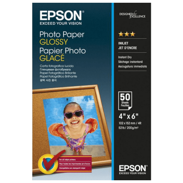 Фотобумага для принтеров Струйный Epson Photo Paper Glossy 200 г/ м² (50 листов) Белый Глянец photo 1