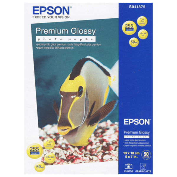 Фотобумага для принтеров Струйный Epson Premium Glossy Photo Paper 255 г/ м² (50 листов) Белый Глянец photo 1