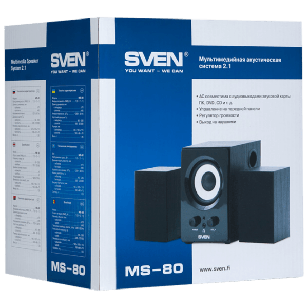Sistem audio Sven MS-80 Black  photo 5