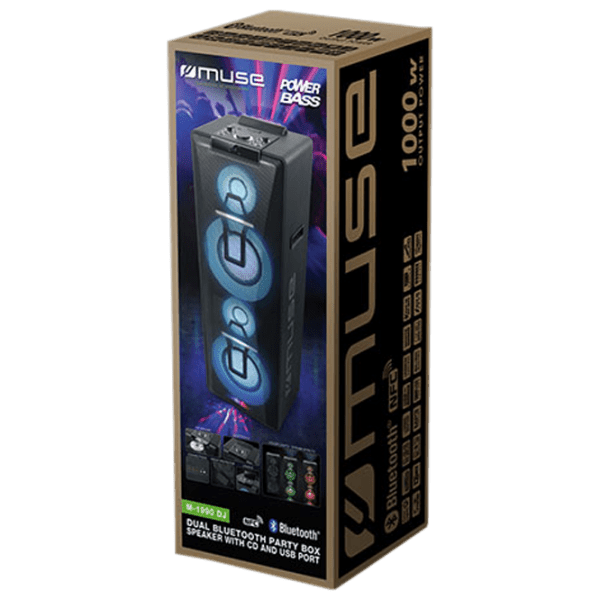 Boxă pentru Party Muse M-1990 DJ Black 1000 W photo 4