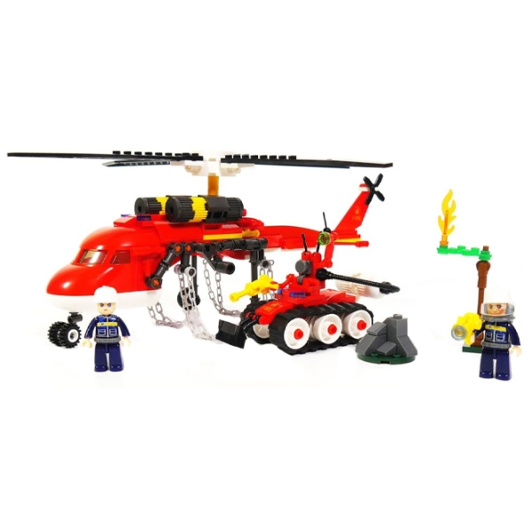 Конструктор Sluban Fire Helicopter Красный Количество деталей 325, 6+ photo 3