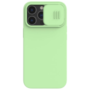 Husă pentru smartphone Apple iPhone 13 Pro (CamShield Silky Magnetic) Mint Green Nillkin, TPU, Back