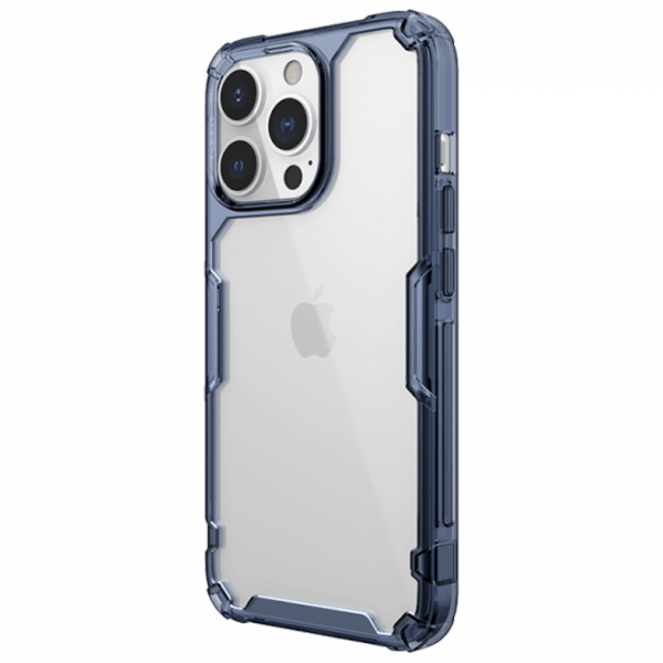 Husă pentru smartphone Apple iPhone 13 Pro (Nature Pro) Transparent Blue Nillkin, PC, Back photo 2