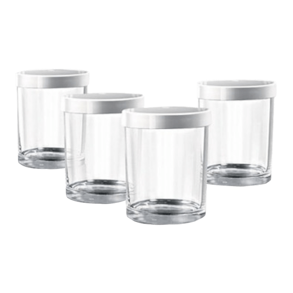 Набор банок для приготовления йогурта Redmond RAM-G1 Glass Белый 0.18 л photo 1