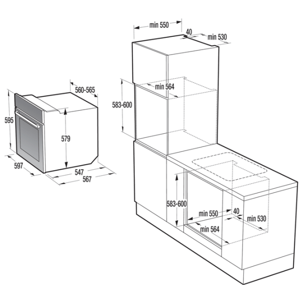 Cuptor încorporabil Gorenje BOP 737 E20XG Inox A+, 70 l photo 6