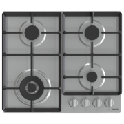 Plită încorporabilă pe gaz Gorenje GW 641 EX Inox Inox, Gratare: Fontă