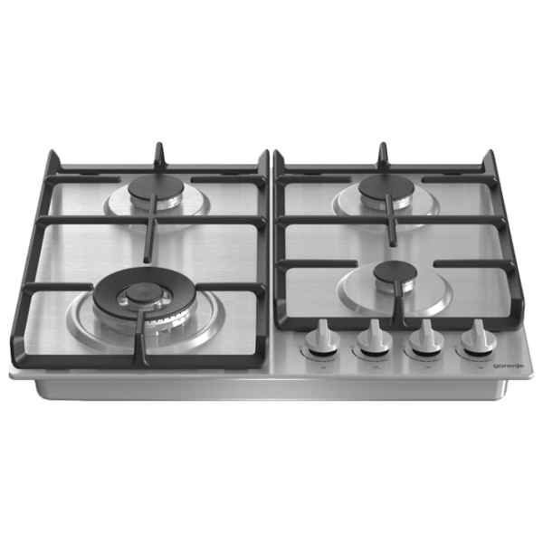 Plită încorporabilă pe gaz Gorenje GW 641 EX Inox Inox, Gratare: Fontă photo 2
