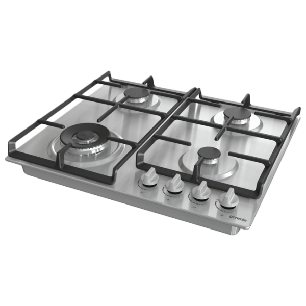 Plită încorporabilă pe gaz Gorenje GW 641 EX Inox Inox, Gratare: Fontă photo 4