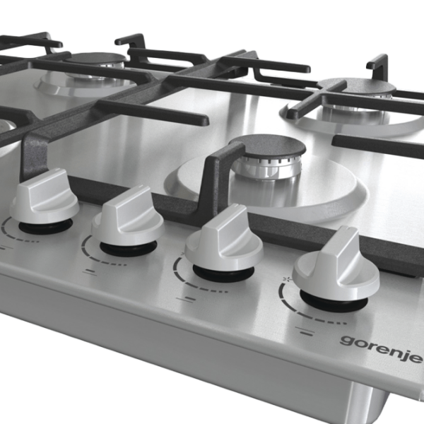 Plită încorporabilă pe gaz Gorenje GW 641 EX Inox Inox, Gratare: Fontă photo 5