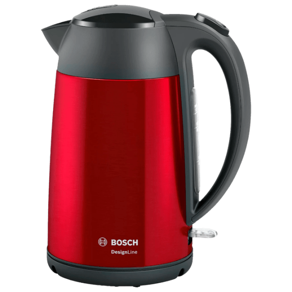Электрочайник Bosch TWK3P424 Красный 2400 Вт, 1.7 л, Внутреннее покрытие: Нержавеющая сталь photo 1