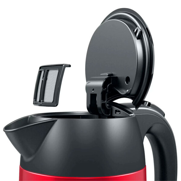 Электрочайник Bosch TWK3P424 Красный 2400 Вт, 1.7 л, Внутреннее покрытие: Нержавеющая сталь photo 3